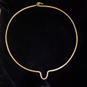 Gold Colored Metal Collar Necklace